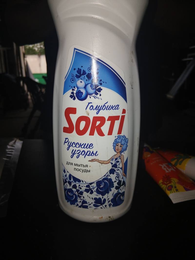 Средство для мытья посуды SORTI Голубика Русские узоры