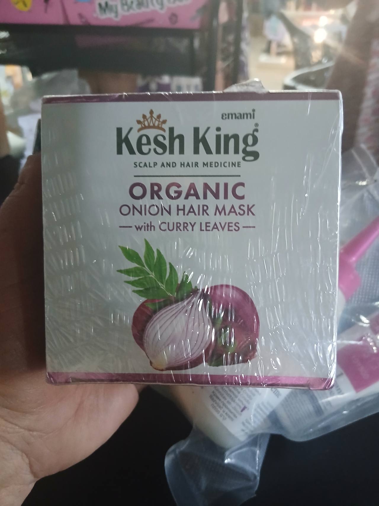 Kesh King Organic Onion Hair Mask with Curry Leaves