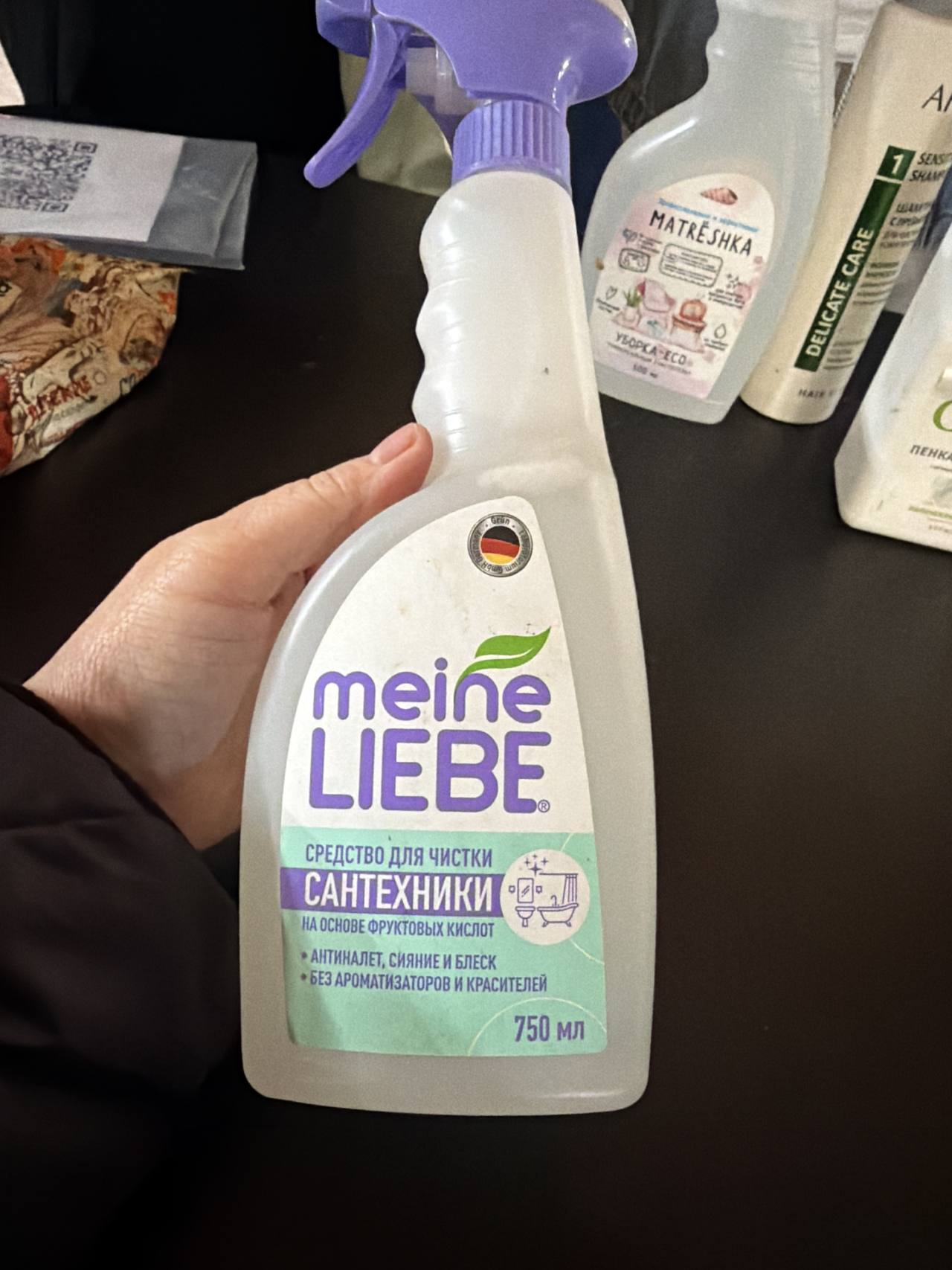 Средство для чистки сантехники Meine Liebe на основе фруктовых кислот