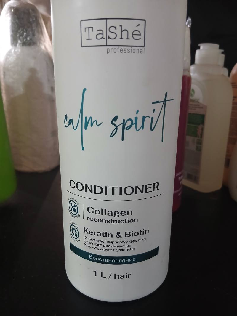 Кондиционер для волос TaShé professional Spirit Collagen reconstruction Keratin & Biotin Восстановление
