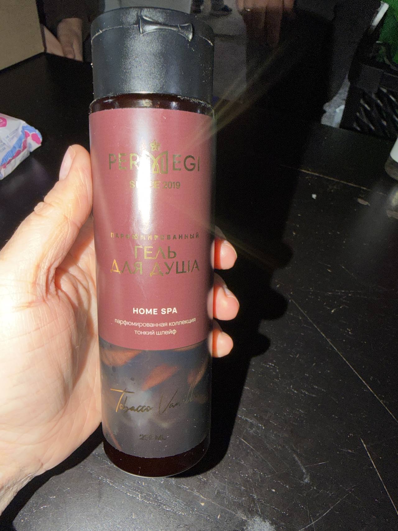 Парфюмированный гель для душа PERMEGI HOME SPA Tobacco Vanilla