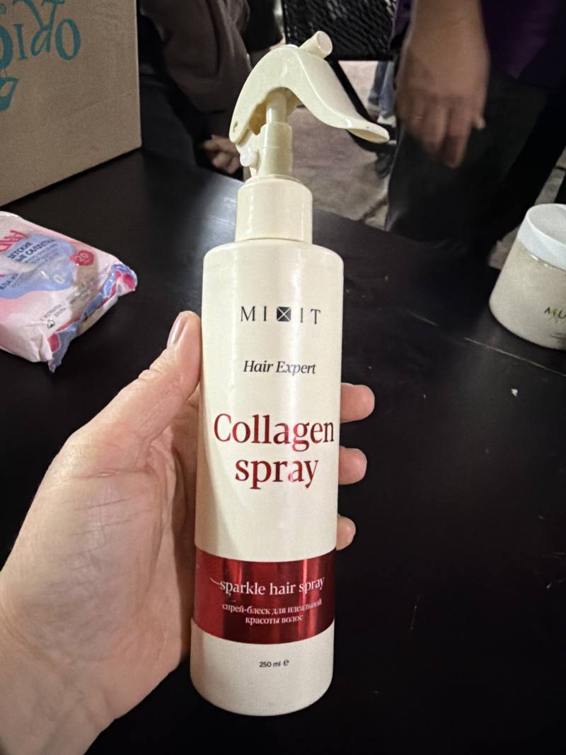 Collagen spray sparkle hair spray спрей-блеск для идеальной красоты волос