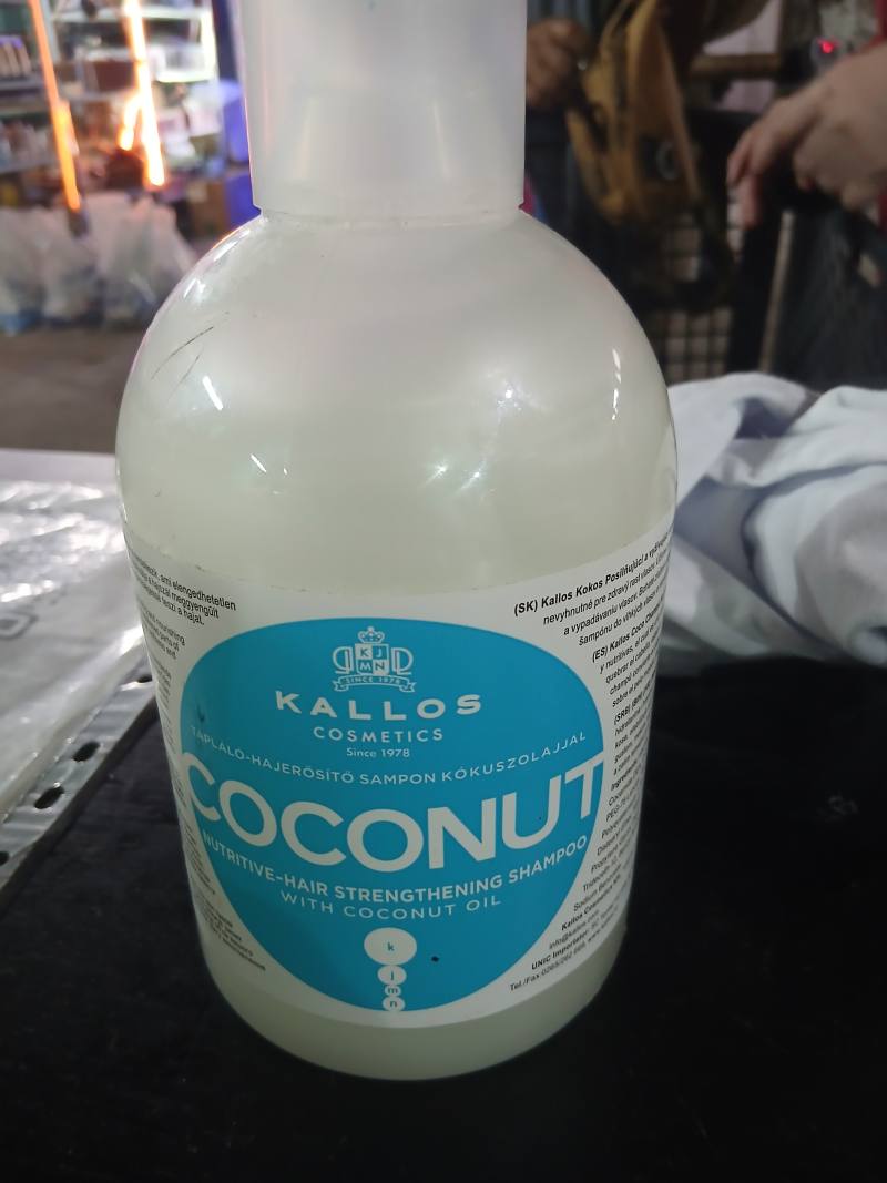 Kallos Cosmetics Coconut Nutritive-Hair Strengthening Shampoo with Coconut Oil