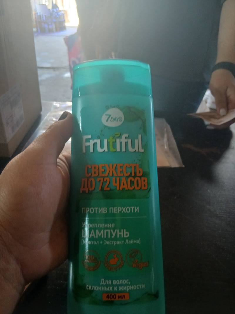 Frutiful Шампунь Укрепление против перхоти с ментолом и экстрактом лайма