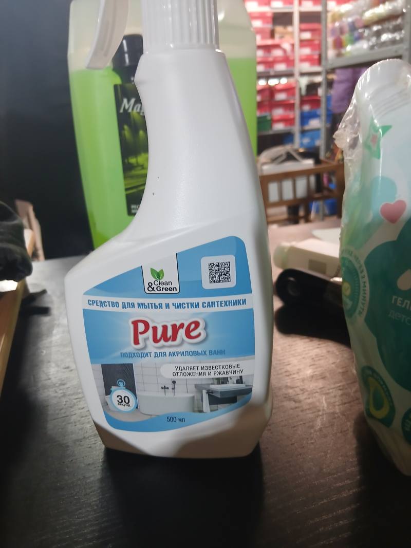 Clean & Green Pure средство для мытья и чистки сантехники, 500 мл