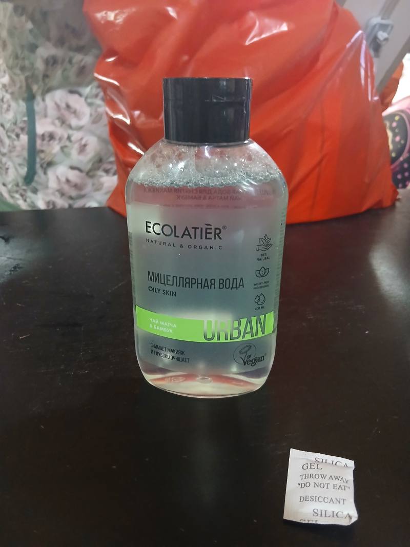 Ecolatier Urban мицеллярная вода для жирной кожи, чай матча и бамбук, 400 мл