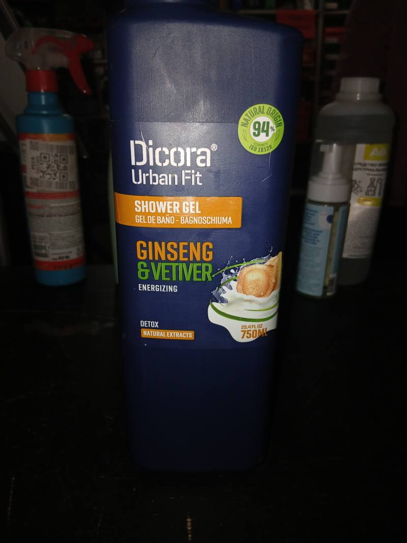 Dicora Urban Fit Ginseng & Vetiver Energizing Detox гель для душа 750 мл