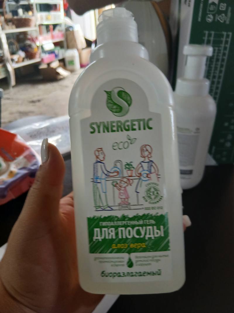 Гель для посуды SYNERGETIC Алоэ Вера