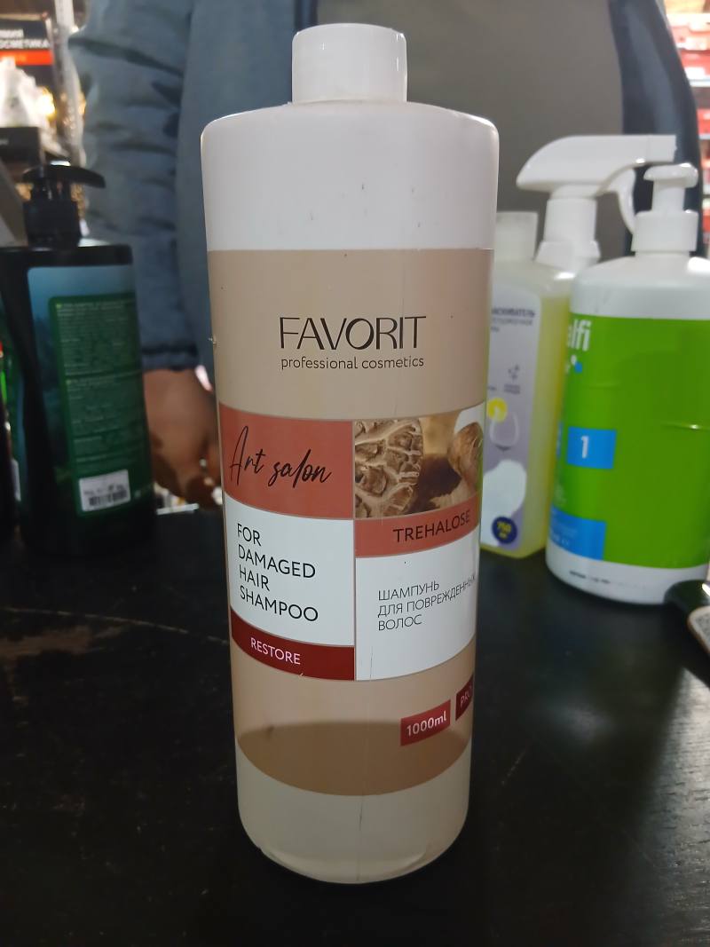FAVORIT Art salon Restore шампунь для поврежденных волос с трегалозой, 1000 мл