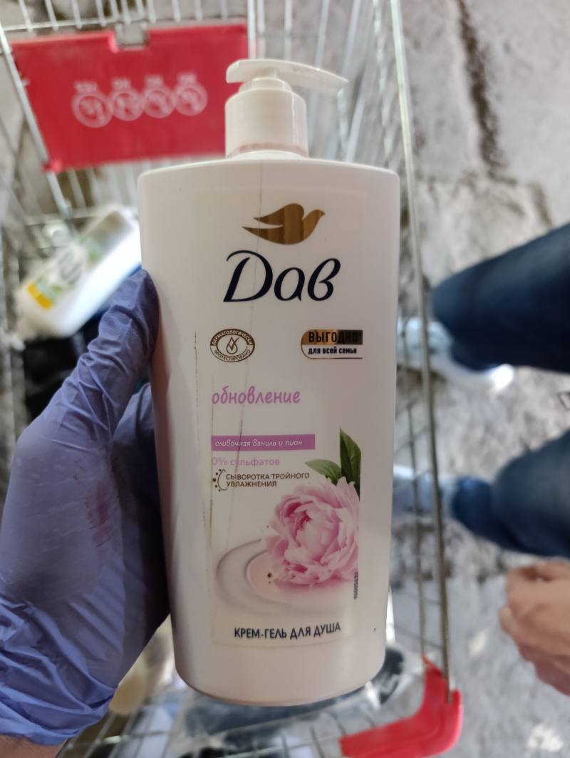 Dove Крем-гель для душа Обновление сливочная Ваниль и пион