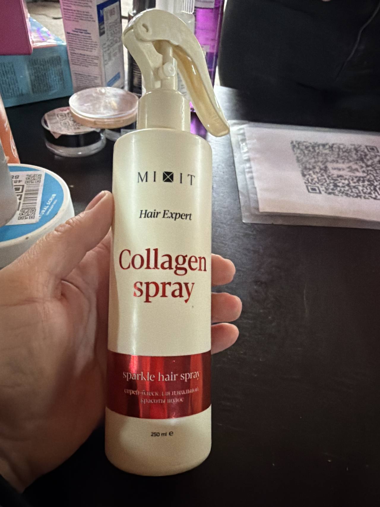 Collagen spray Sparkle hair spray