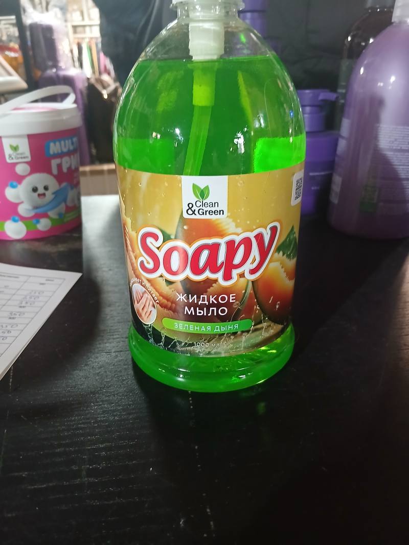 Soap! Clean & Green жидкое мыло «Зелёная дыня», 1000 мл