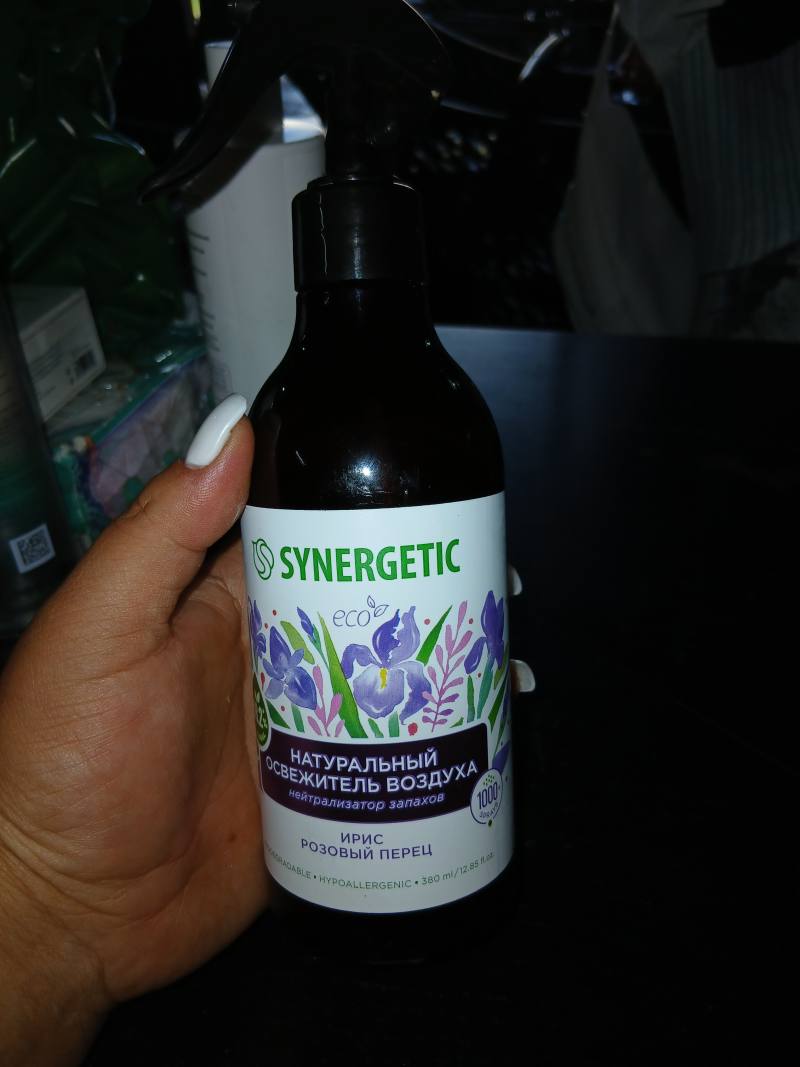 Натуральный освежитель воздуха SYNERGETIC Ирис Розовый перец
